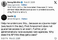 The AP's feelings get hurt; it's a First Amendment crisis!