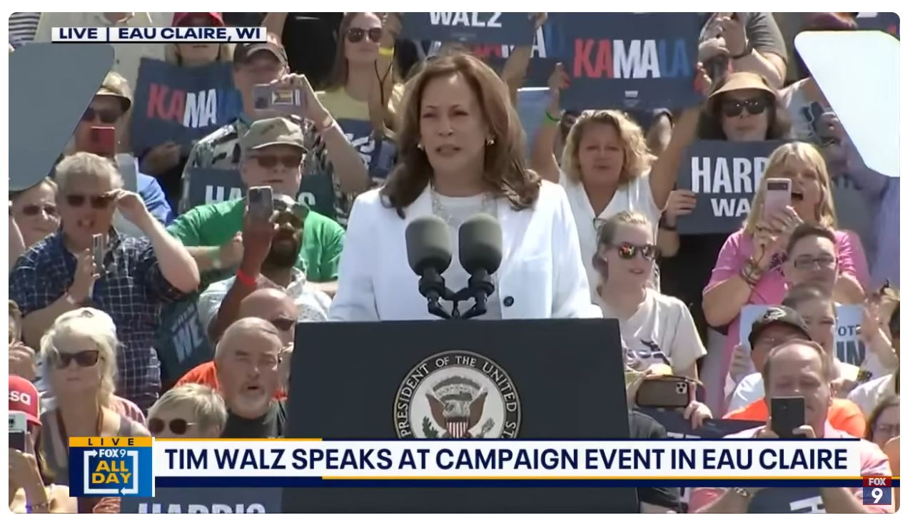 Who are the folks who show up at a Kamala Harris rally?