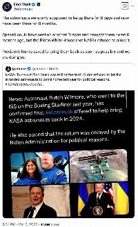 Rescuing astronauts who aren't stranded in space