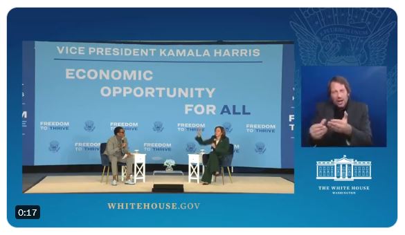Kamala Harris says she's 'dropping trillions of dollars on the streets of America right now'
